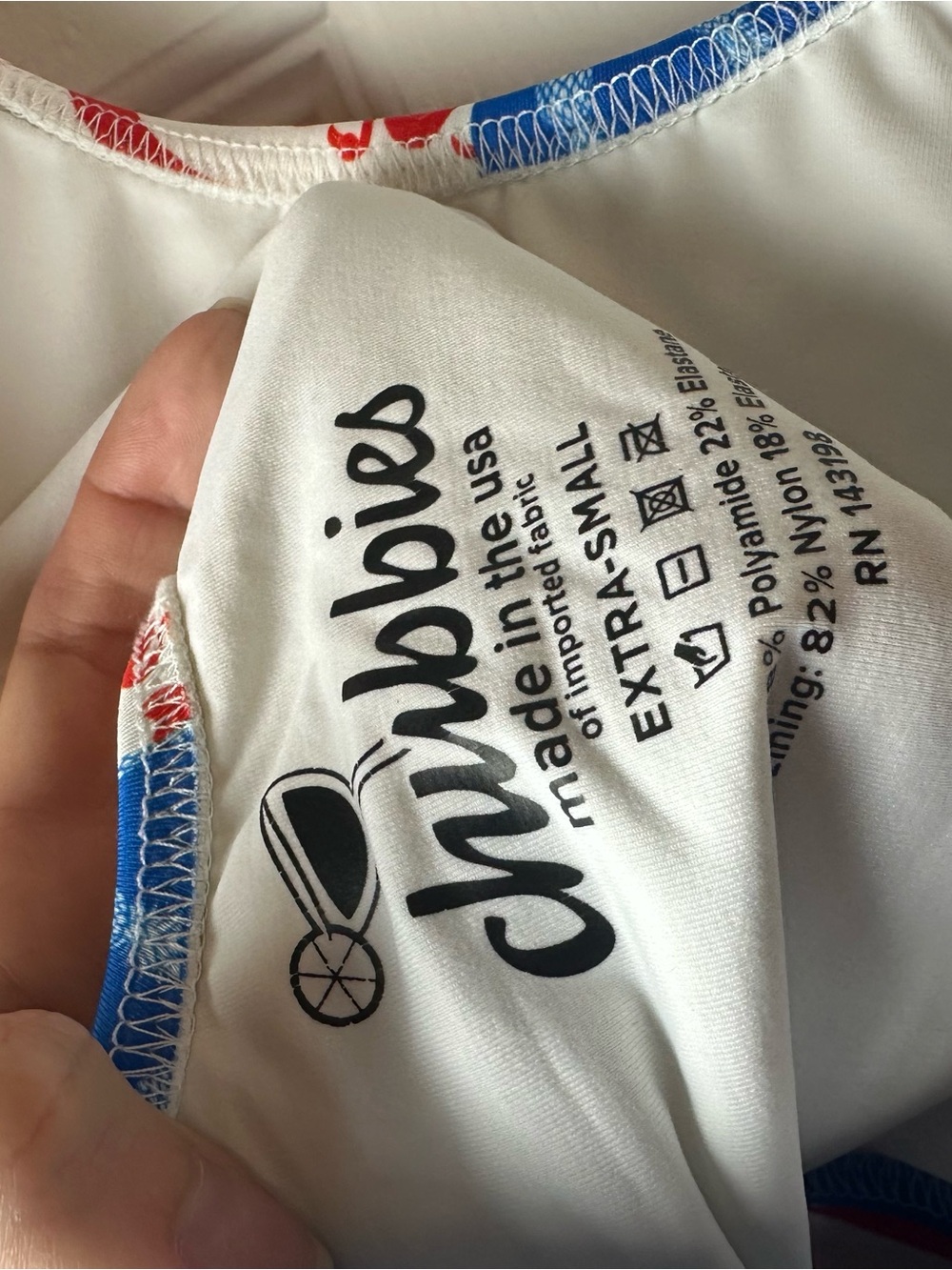 Chubbies One Piece Patriotic Swimsuit - Picture 6 of 6